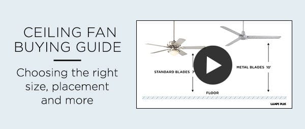 Ceiling Fan Buying Guide - Choosing the right size, placement and more