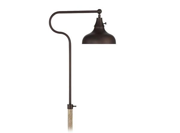 Franklin Iron Works Industrial Bronze Adjustable Downbridge Floor Lamp