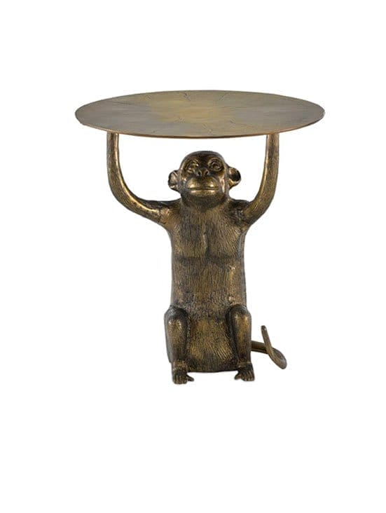 Currey and Company Abu 20" Wide Monkey Accent Table