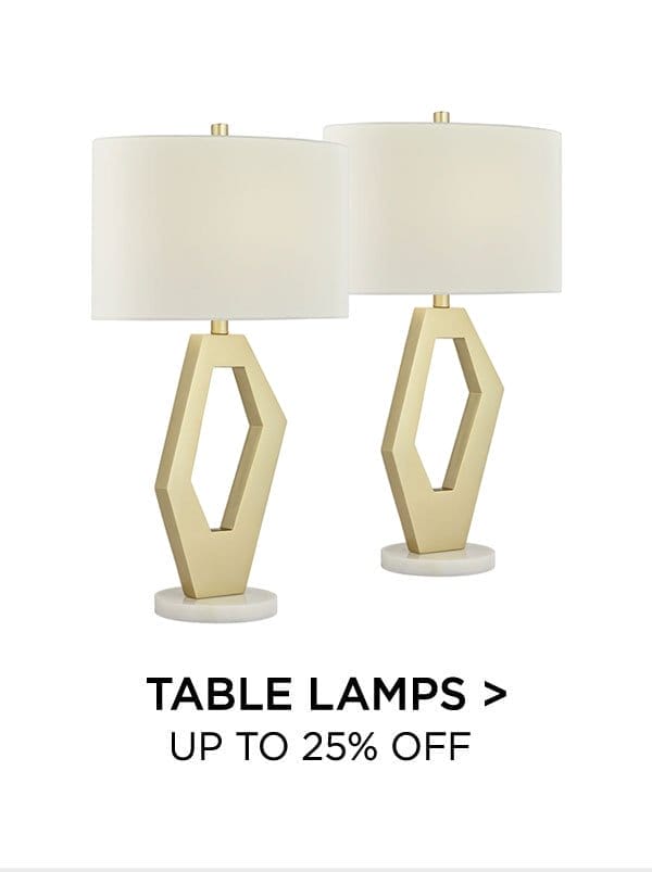 Table Lamps > Up to 25% Off