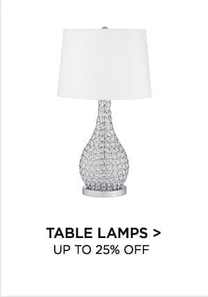 Table Lamps > Up to 25% Off