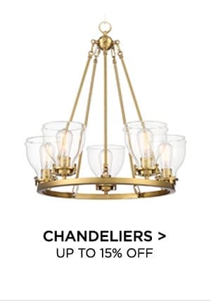 Chandeliers > Up to 15% Off