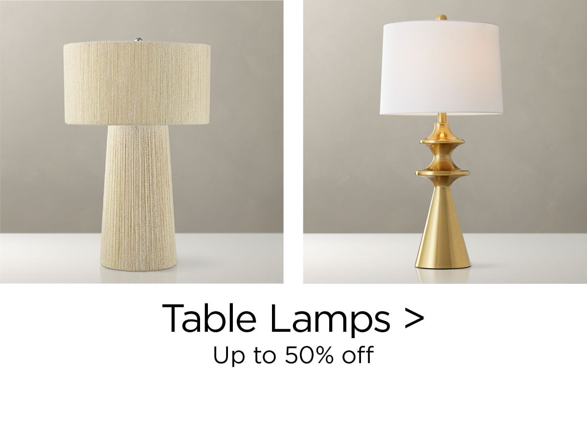 Table Lamps > Up to 50% off