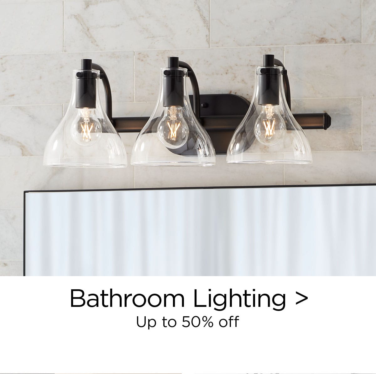 Bathroom Lighting > Up to 50% off