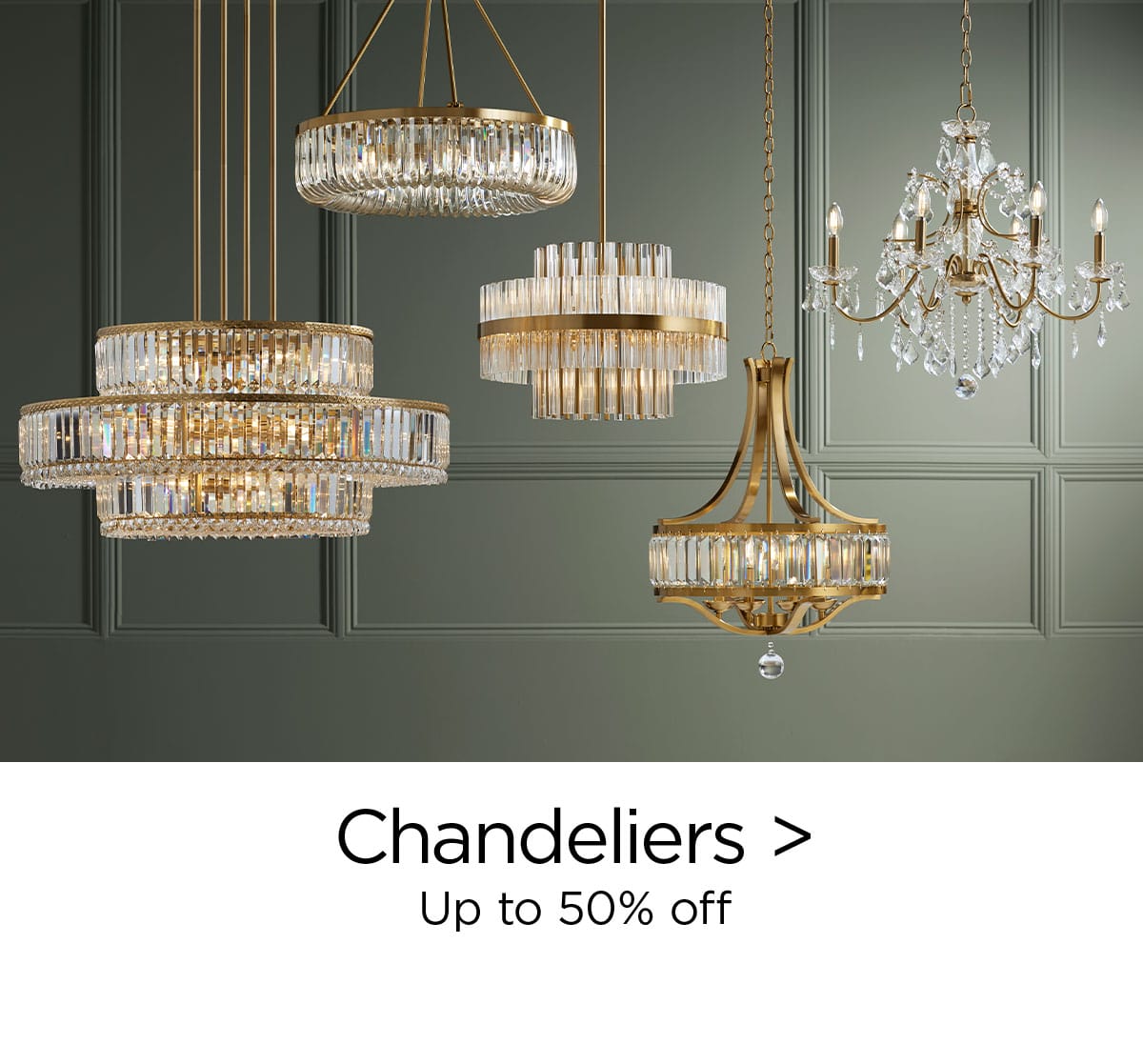 Chandeliers > Up to 50% off