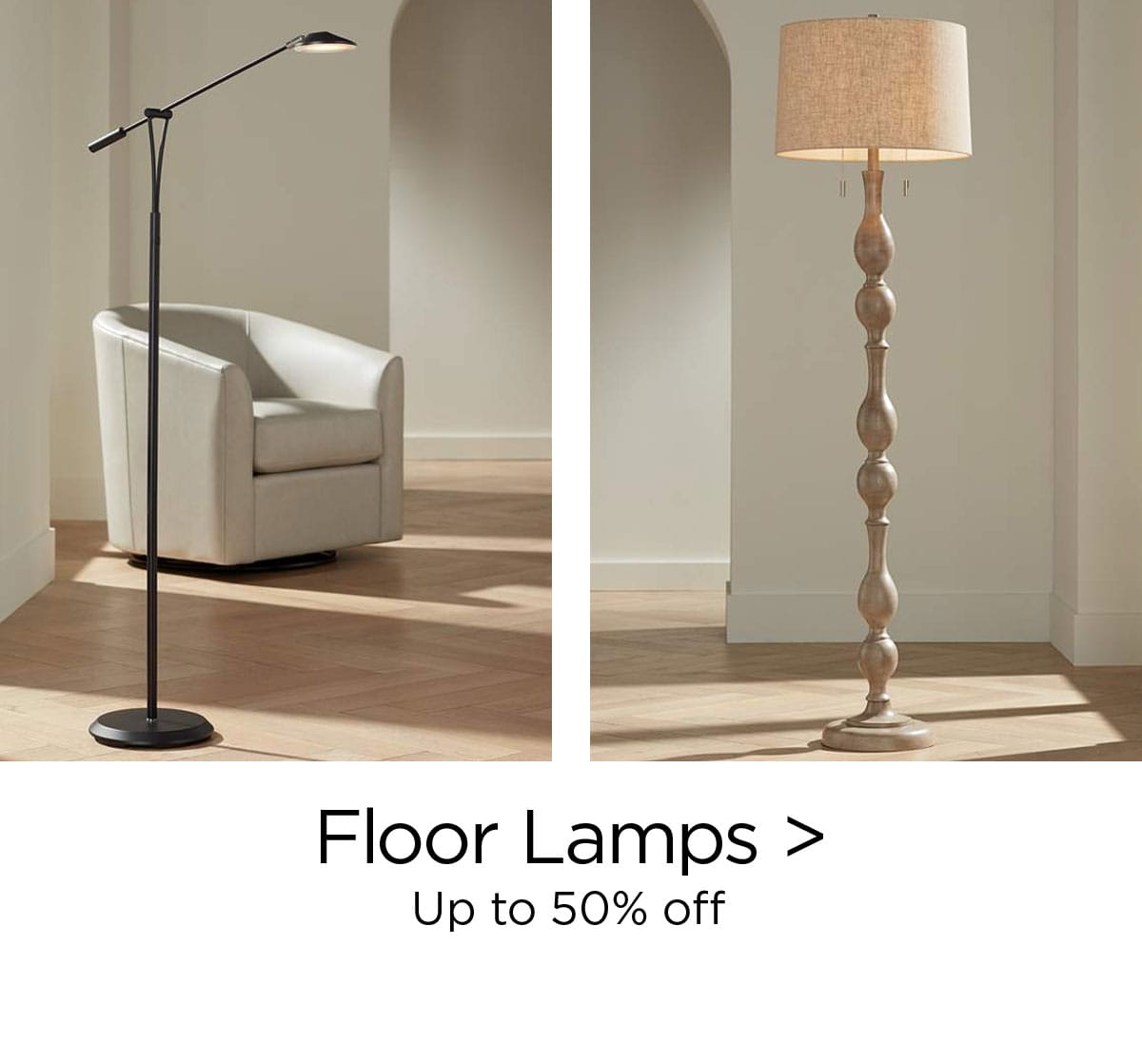 Floor Lamps > Up to 50% off