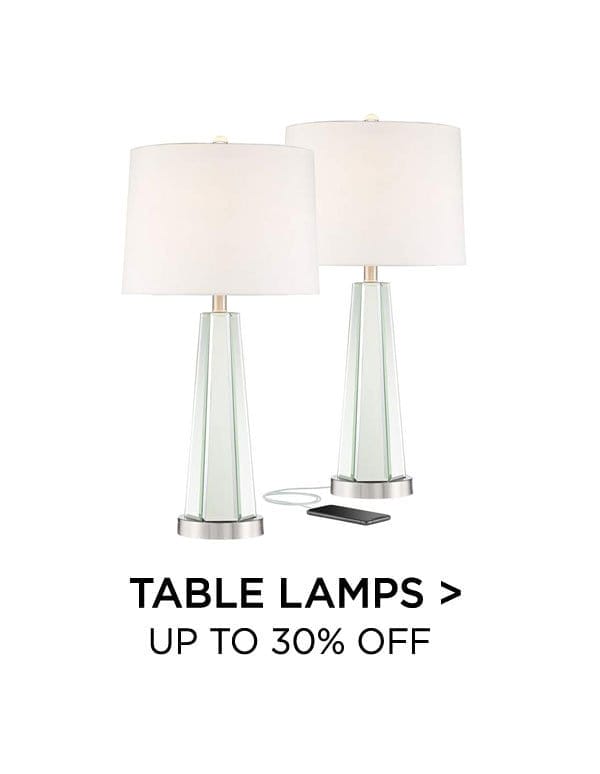 Table Lamps > Up to 30% Off