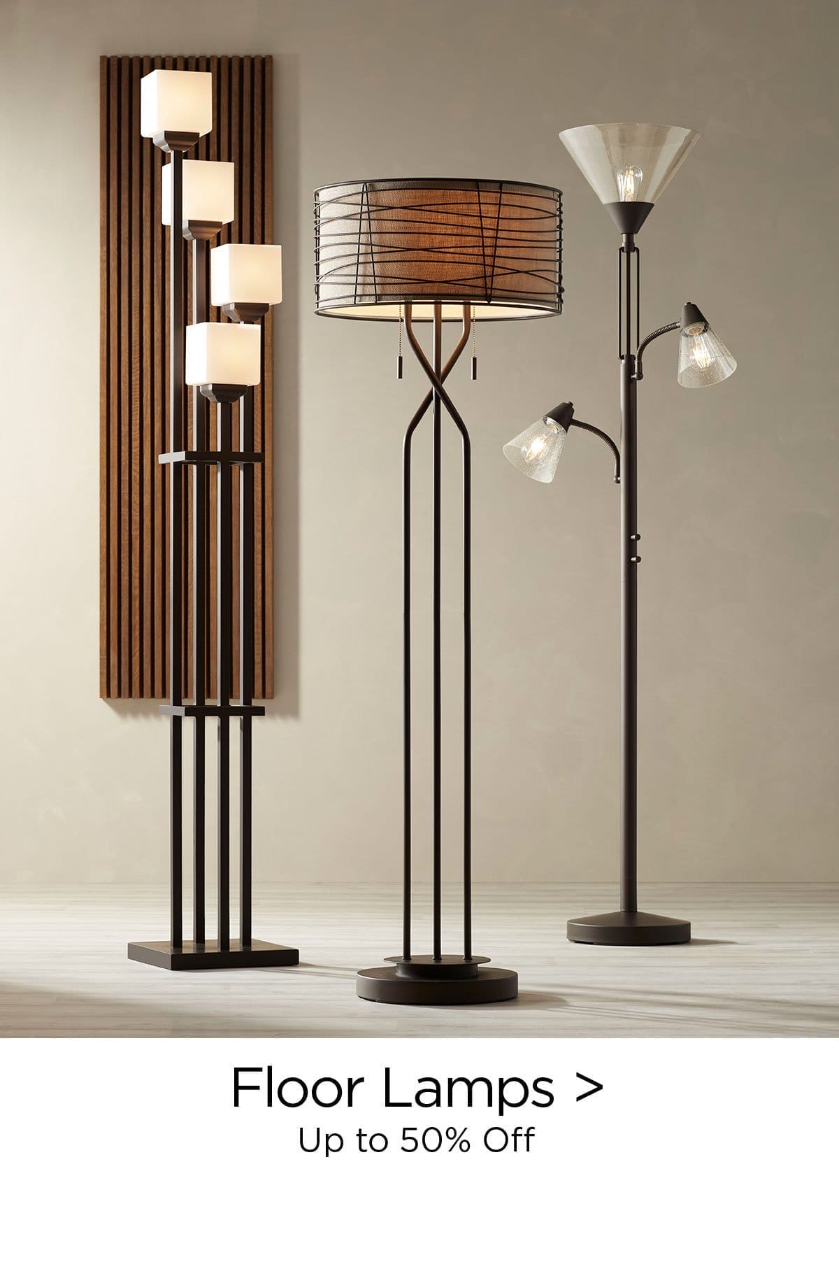 Floor Lamps > Up to 50% Off