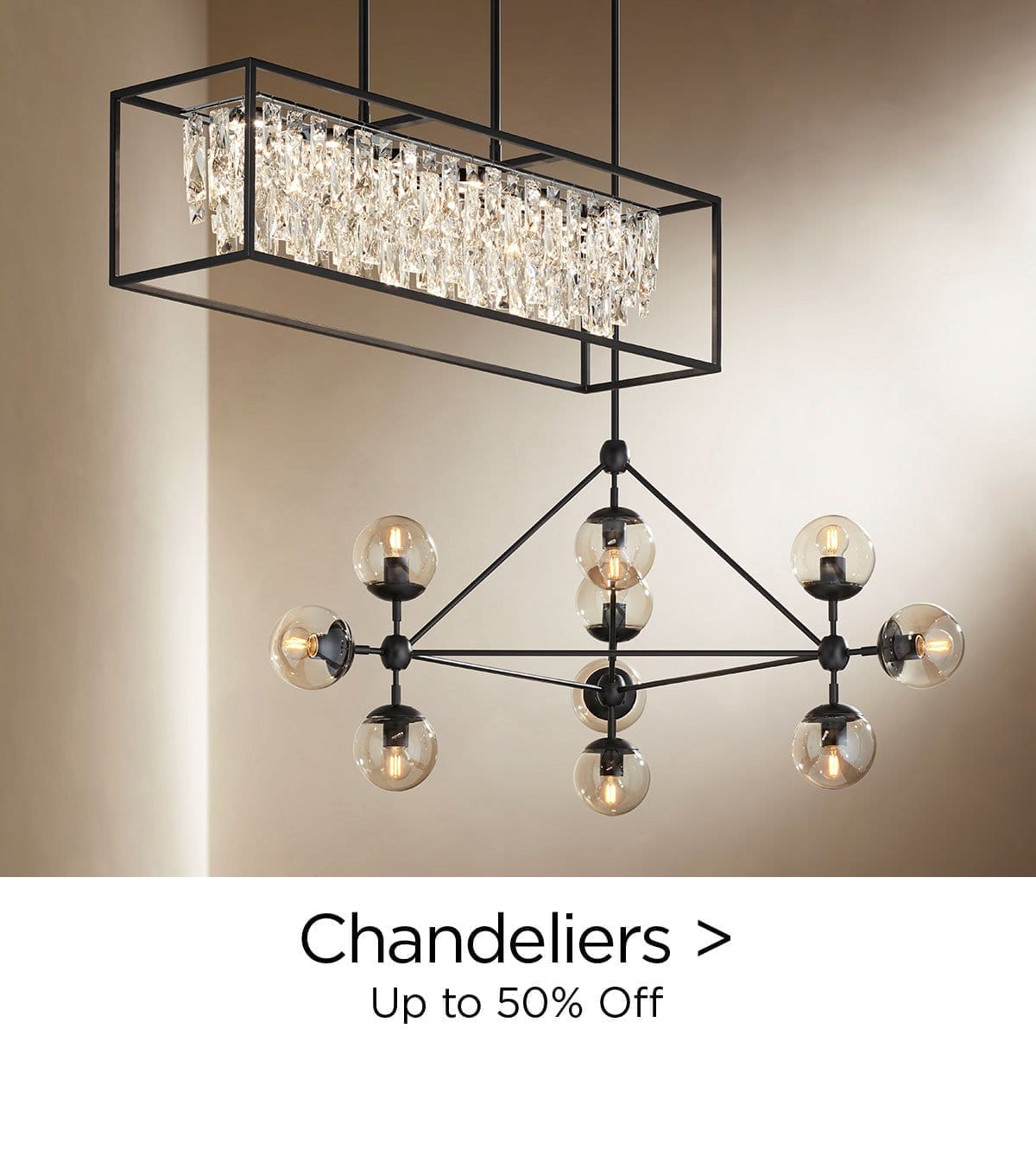 Chandeliers > Up to 50% Off