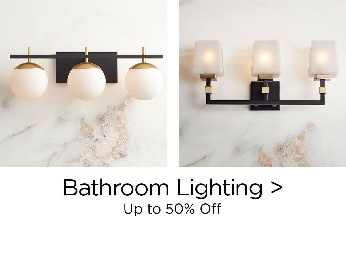 Bathroom Lighting > Up to 50% Off