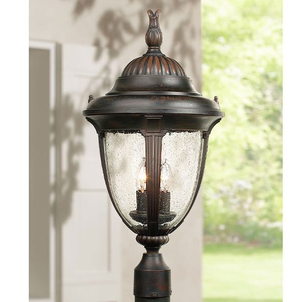 Casa Sierra 24 1/2" High Bronze Finish Traditional Post Mount