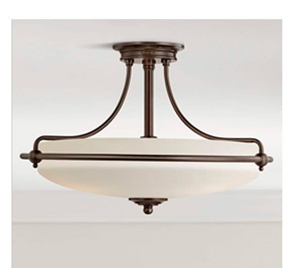 Griffin Collection Palladian Bronze 21" Wide Ceiling Light