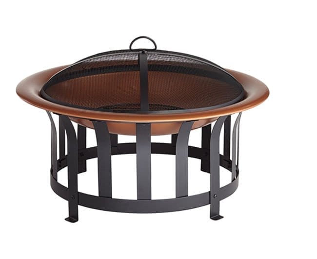 Zurich 30" Round Steel Bowl Outdoor Fire Pit