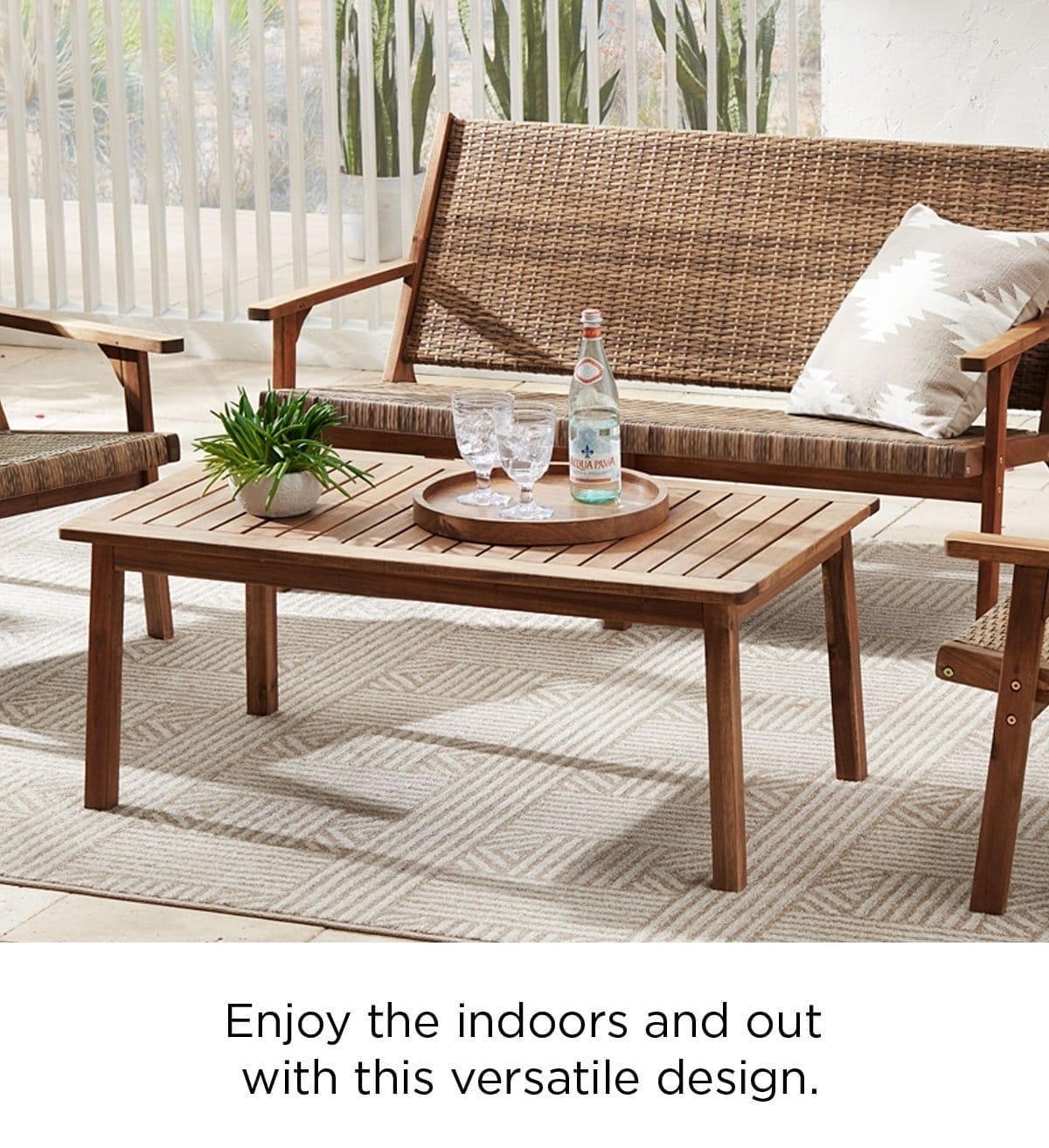 Enjoy the indoors and out with this versatile design.