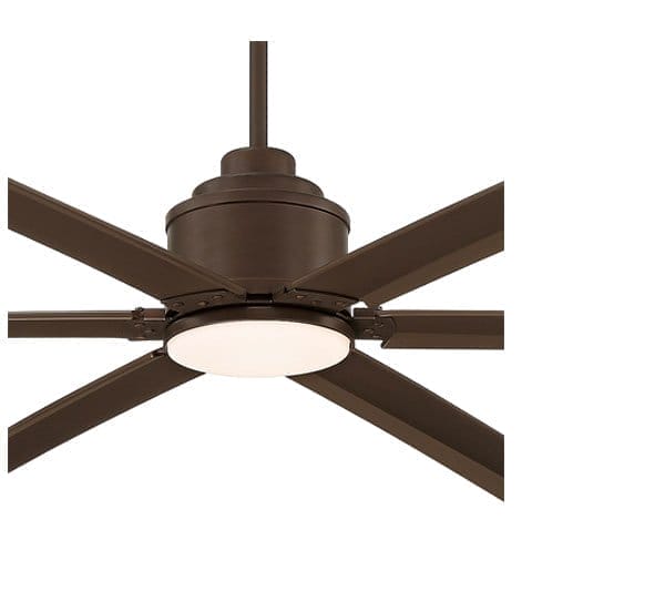 84" Ultra Breeze Oil Rubbed Bronze LED Wet Ceiling Fan with Remote