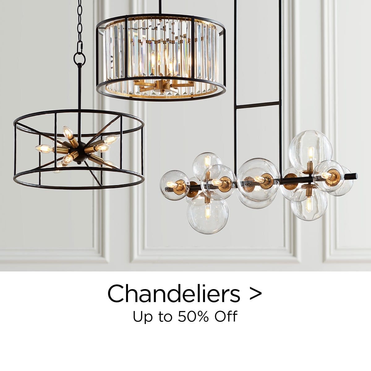 Chandeliers > Up to 50% Off
