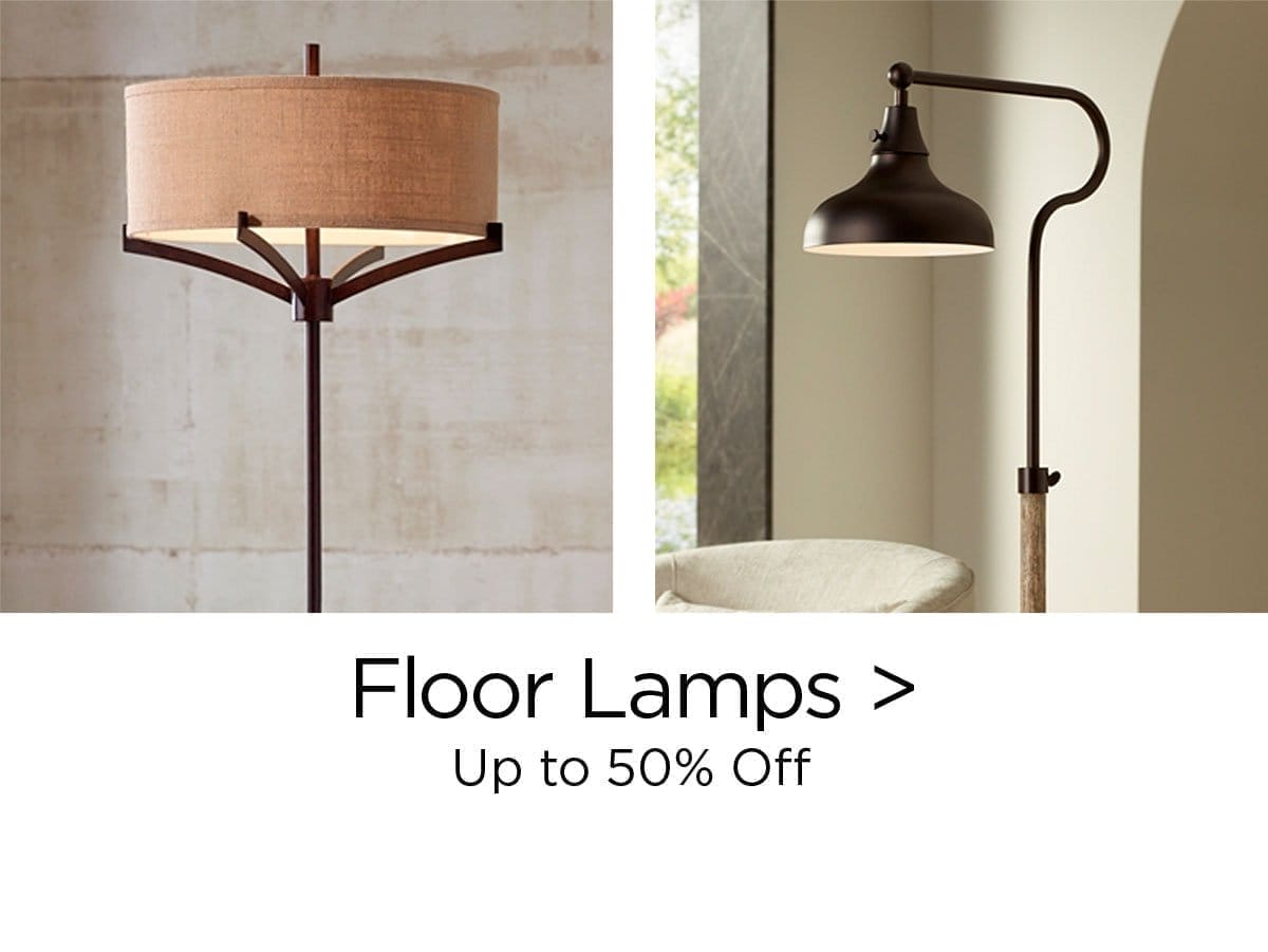 Floor Lamps > Up to 50% Off