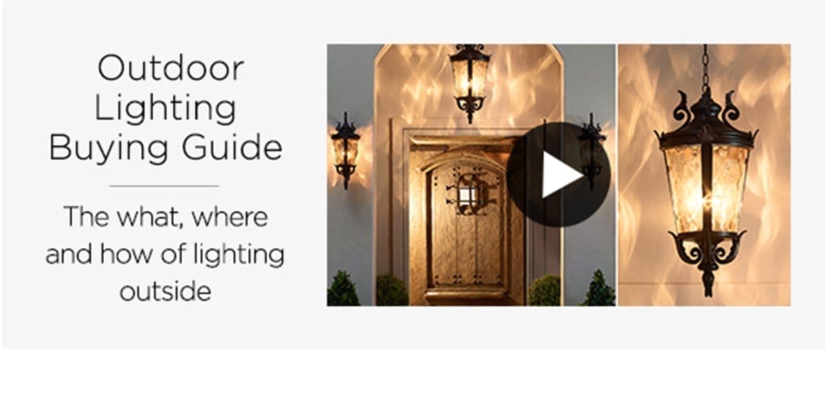 Outdoor Lighting Buying Guide - The what, where and how of lighting outside