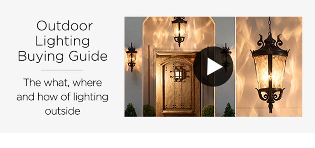 Outdoor Lighting Buying Guide - The what, where and how of lighting outside