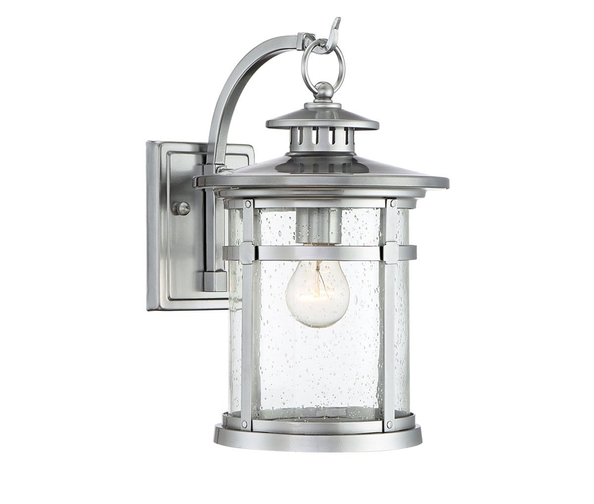 Franklin Iron Works Callaway 11 3/4" High Chrome Lantern Outdoor Light