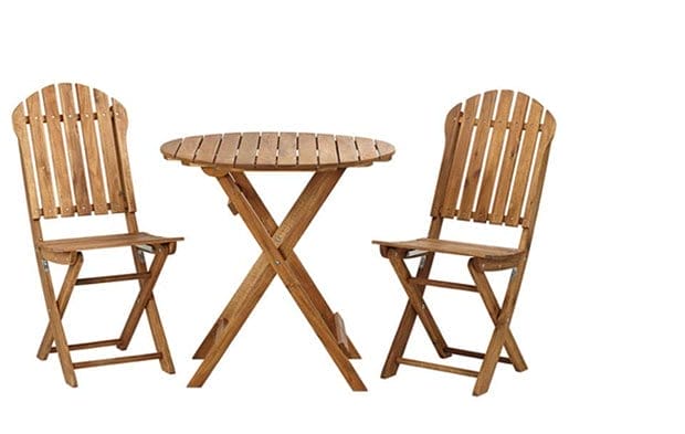 Monterey Natural Acacia Wood 3-Piece Bistro Dining Set