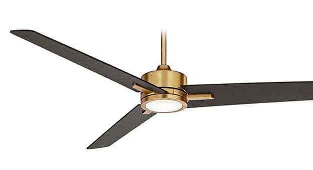 60" Monte Largo Soft Brass LED Ceiling Fan with Remote Control