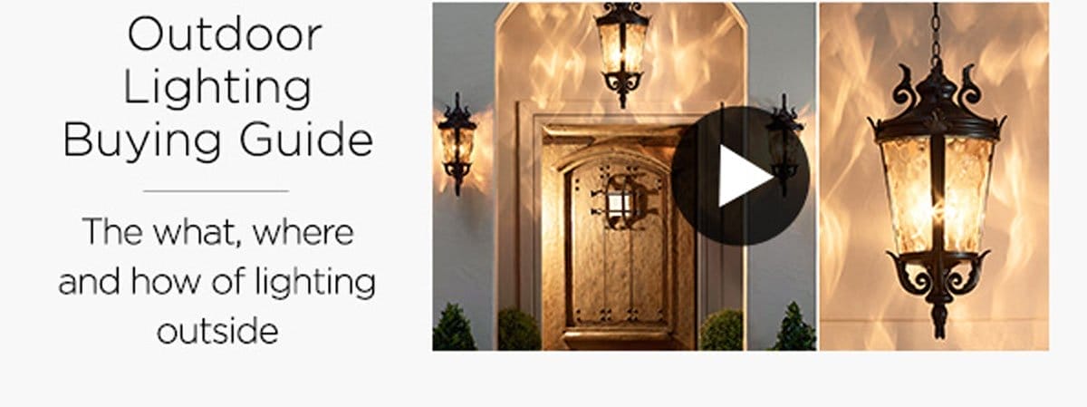 Outdoor Lighting Buying Guide - The what, where and how of lighting outside