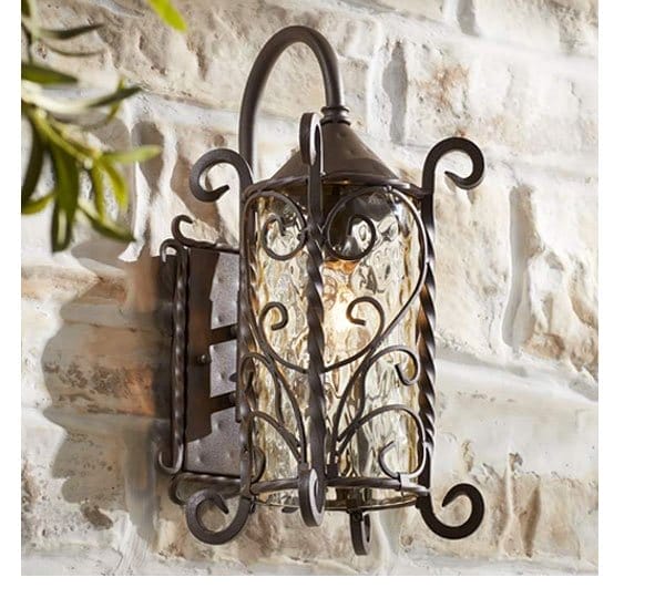 Casa Seville 18 1/2" High Iron Scroll Outdoor Wall Light