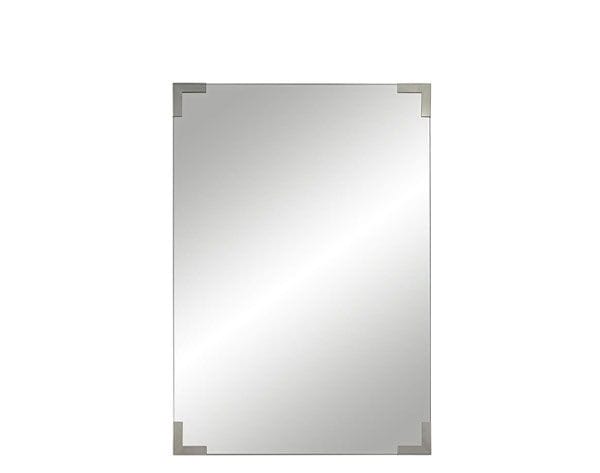 Slynia Silver Corner 27" x 39" Rectangular Wall Mirror