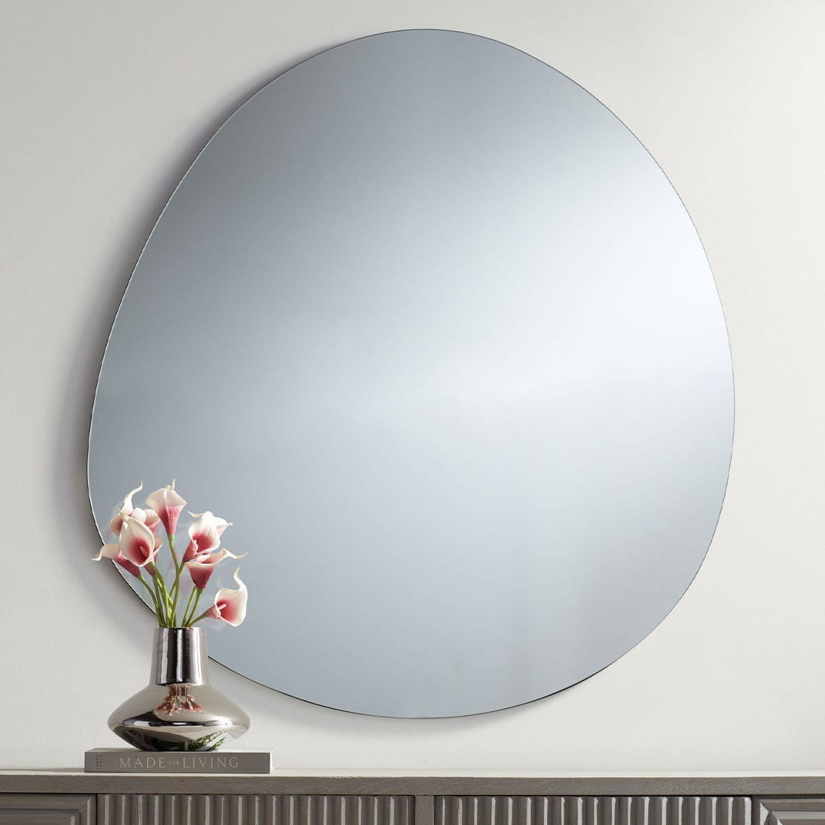 Possini Euro Brando 37 3/4" x 35 1/2" Organic Wall Mirror