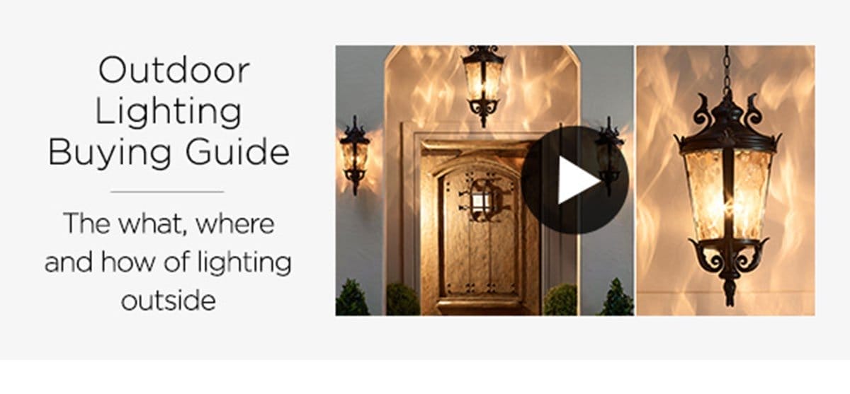 Outdoor Lighting Buying Guide - The what, where and how of lighting outside