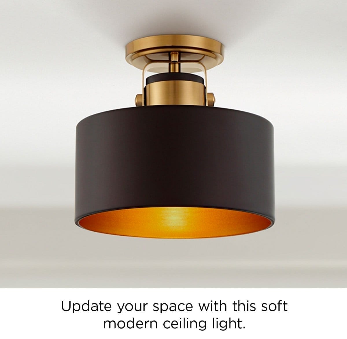 Update your space with this soft modern ceiling light.