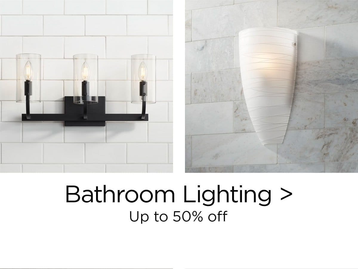 Bathroom Lighting > Up to 50% Off