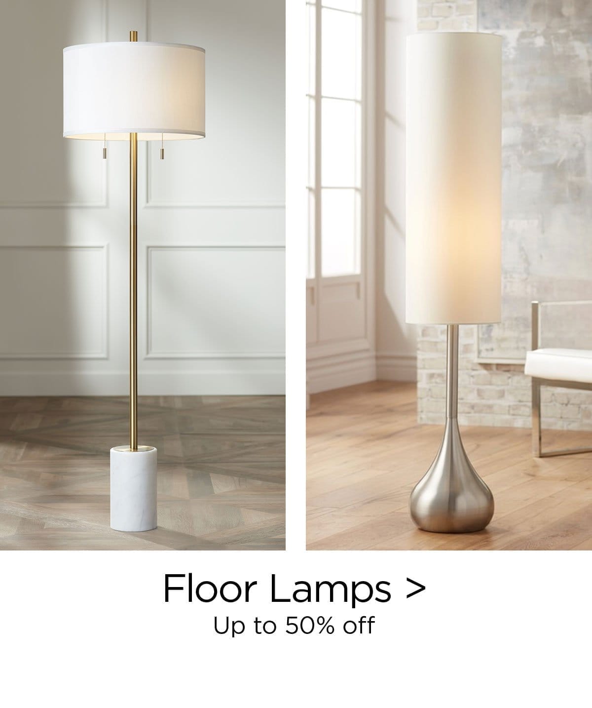 Floor Lamps > Up to 50% Off