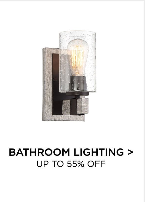 Bathroom Lighting > Up to 55% Off