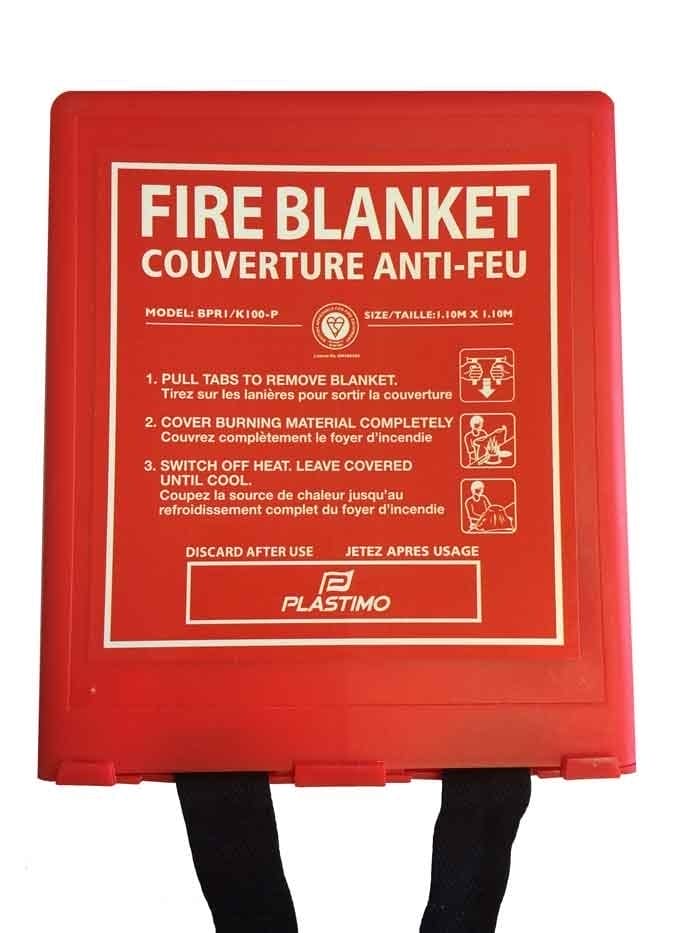 Image of Plastimo Marine Fire Blanket w/ hard mounting case 3x3
