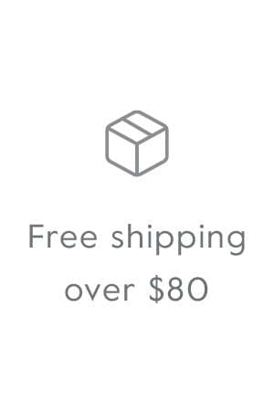 Free shipping over \\$80