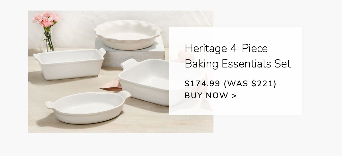 Heritage 4-Piece Baking Essentials Set - \\$174.99 (Was \\$221) - buy now