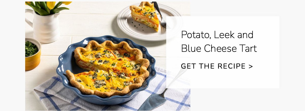 Potato, Leek and Blue Cheese Tart - get the recipe