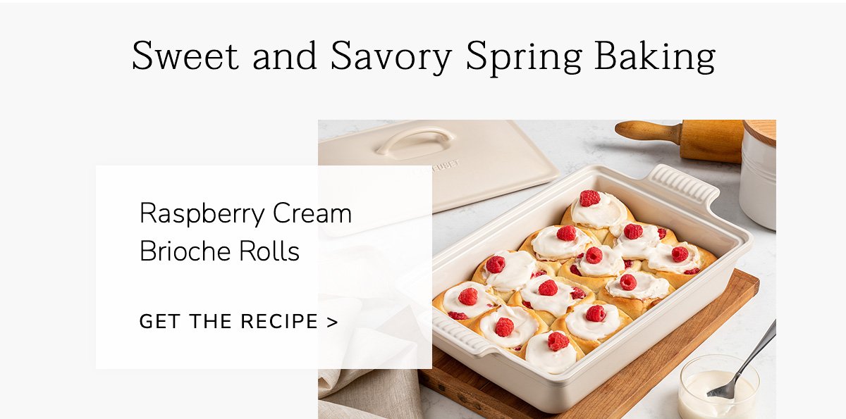 Sweet and Savory Spring Baking - Raspberry Cream Brioche Rolls - Get the recipe
