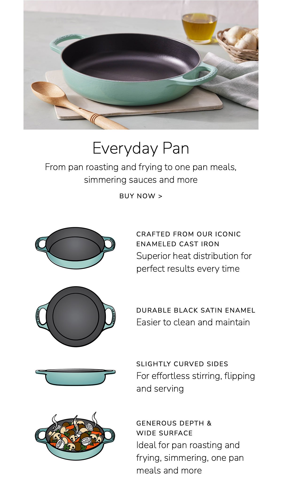 Everyday Pan - From pan roasting and frying to one pan meals, simmering sauces and more - Buy now