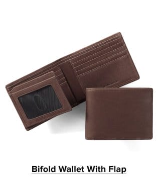 Bifold Wallet With Flap >