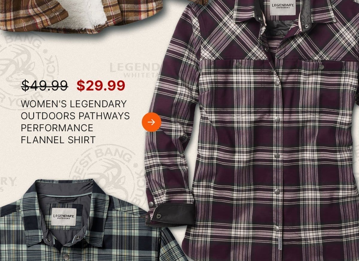 Women's Legendary Outdoors Pathways Performance Flannel Shirt