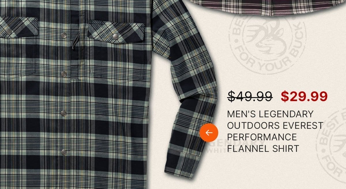 Men's Legendary Outdoors Everest Performance Flannel Shirt