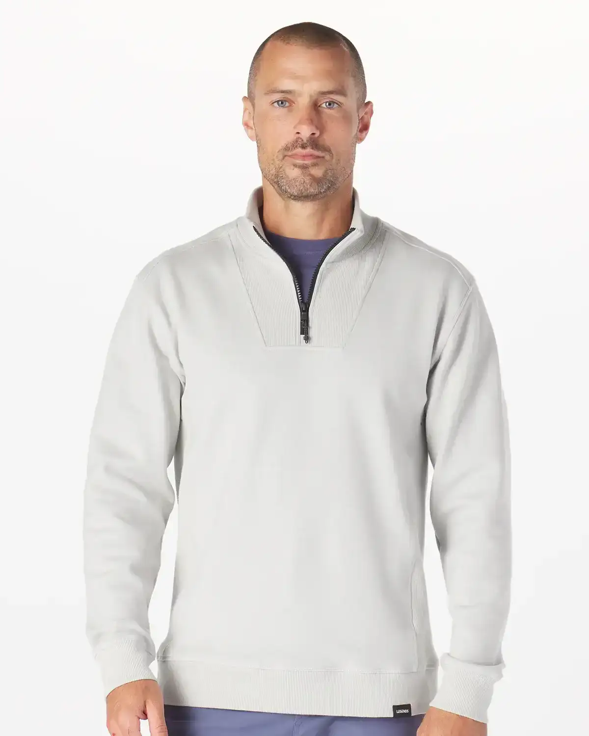 Image of Highland Quarter Zip Light Gray