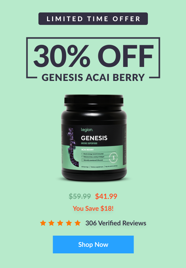 30% off Genesis Acai Berry