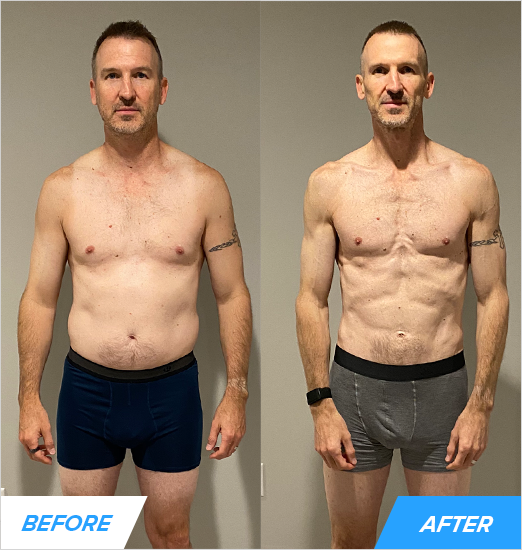 Matthew lost 24 pounds, 7% body fat, and 6 inches off his waist by following a simple-but-flexible plan.\xa0