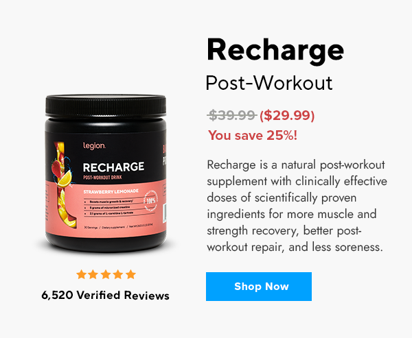 25% off Recharge Post-Workout