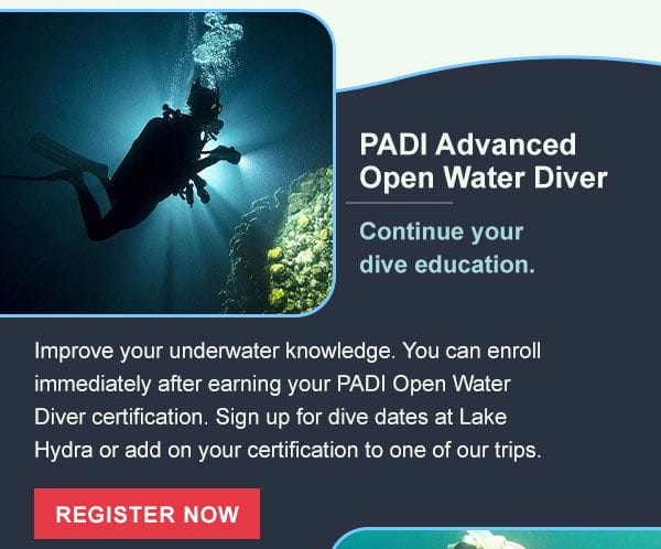 PADI Advanced Open Water Diver | Register Now