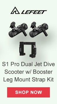 S1 Pro Dual Jet Compact Underwater Dive Scooter with Booster Leg Mount Strap Kit